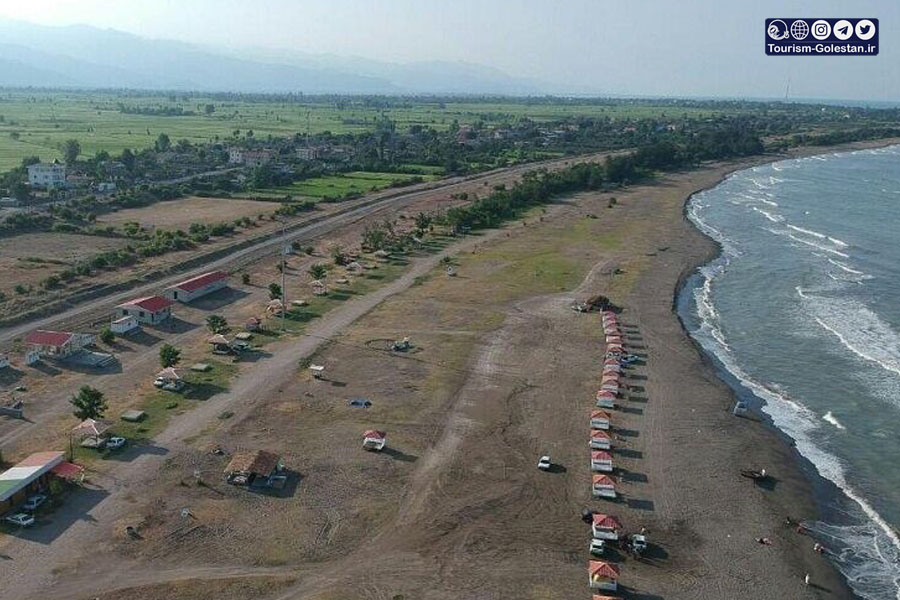 ساحل روستای چارقلی شهرستان گمیشان